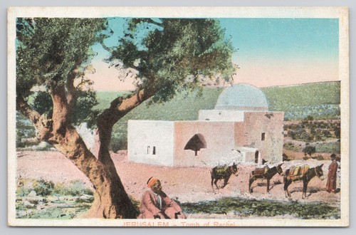 Antique jerusalem postcard - antique,